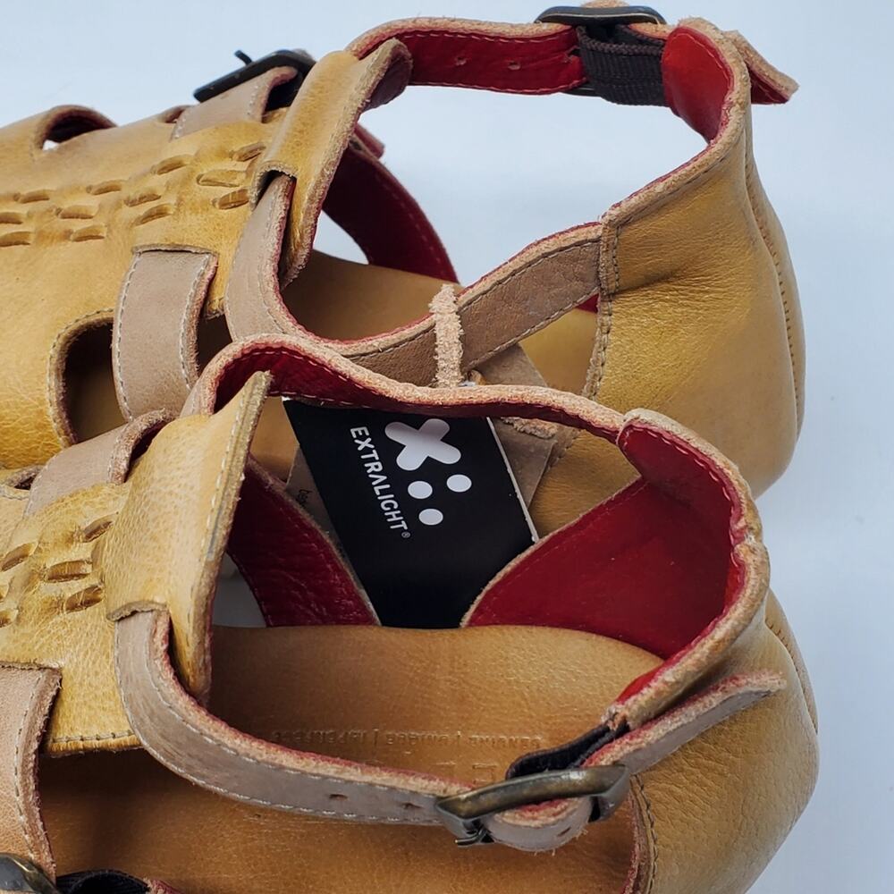 Bed Stu Ada Cage Platform leather distressed sandal Size 8 - No Box NEW - Picture 5 of 15